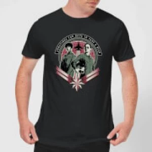 Image of Captain Marvel Take A Risk Mens T-Shirt - Black