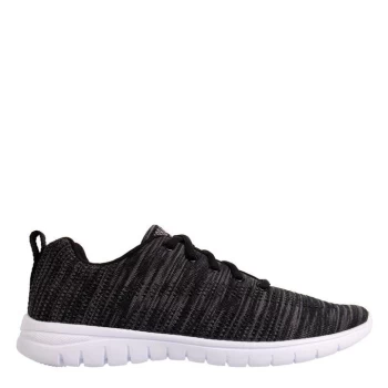 Image of Fabric Flyer Runner Junior Trainers - Black