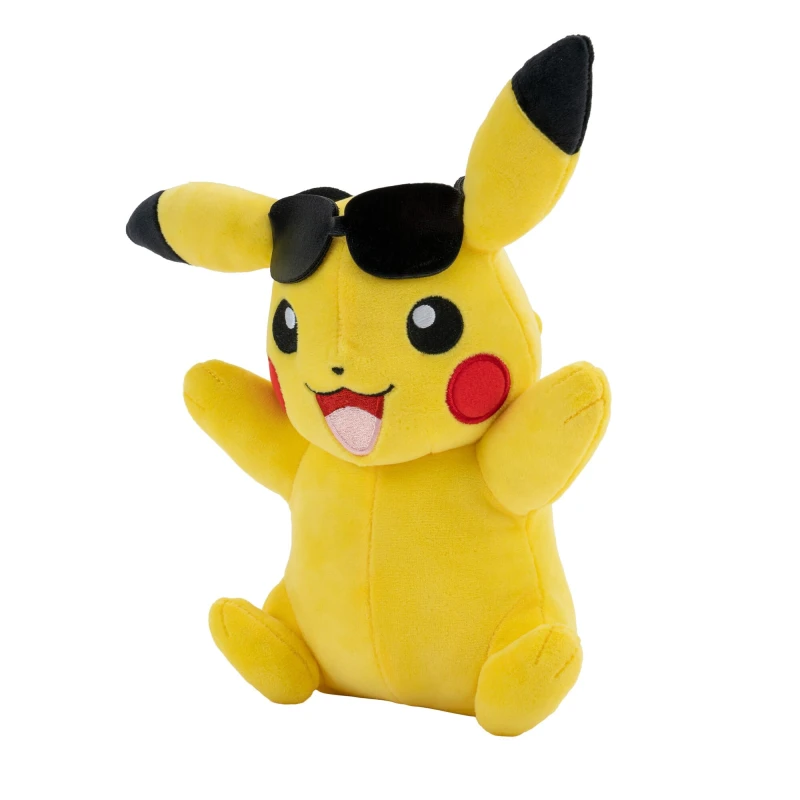 Image of Pokemon Pikachu Plush With Sunglasses Soft Toy Multi