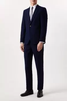 Image of Slim Fit Navy Pinstripe Suit Jacket