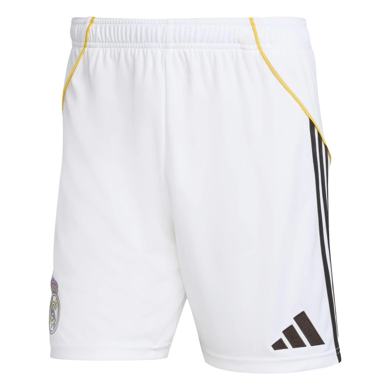 Image of adidas Real Madrid Home Shorts 2025 2026 Adults Domestic Replica Shorts S White 37522201350