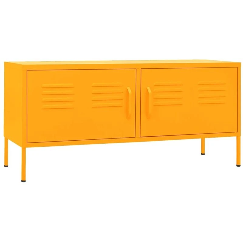 Image of VIDAXL TV Cabinet Mustard Yellow 105x35x50cm Steel Vidaxl 8720286565391
