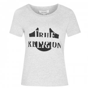 image of True Religion Morgan T-Shirt - Grey Marl