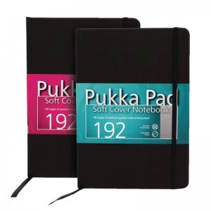 image of Pukka Signature Soft Cover Notebook A5 Casebound 192 Pages Black Pack