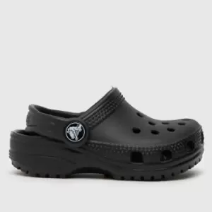 image of Crocs Black Classic Clog Toddler Sandals