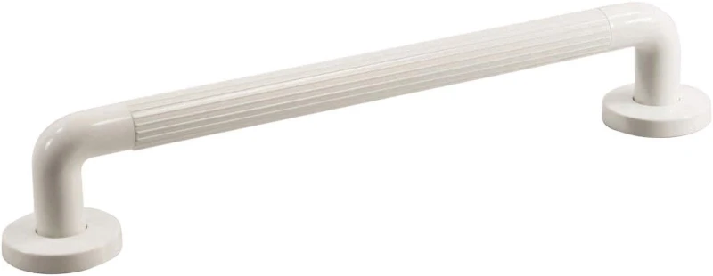Image of Aidapt President Ribbed UPVC Plastic Grab Bar 24" White