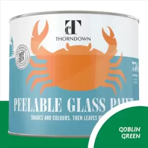 Image of Thorndown Goblin Green Peelable Glass Paint 750ml