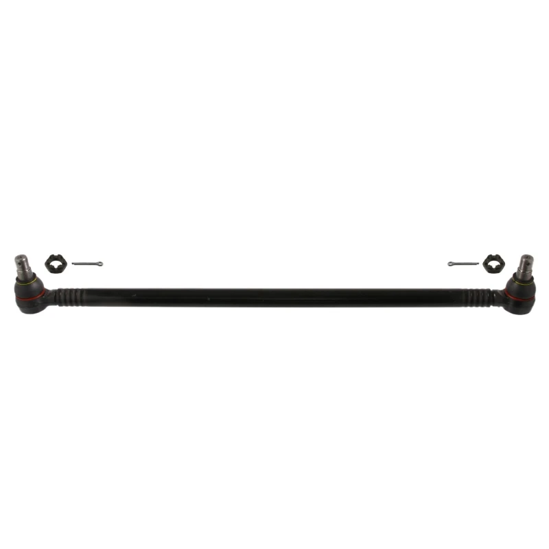 Image of FEBI BILSTEIN 39720 Centre Rod Assembly from idler arm to the front axle, with castellated nut and split pins Centre Rod Assembly (285)