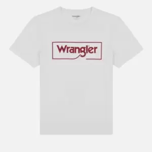 Image of Wrangler Frame Logo Cotton T-Shirt - L