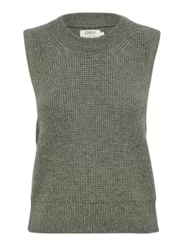 Image of ONLY Knitted Waistcoat Women Green