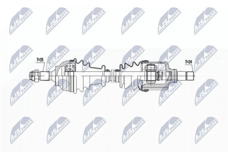 Image of NTY Drive shaft NTY NPW-CT-139