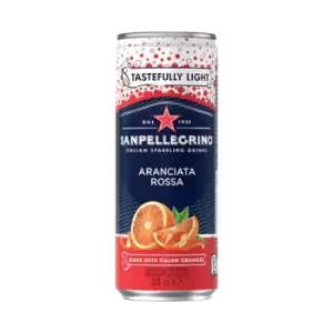 San Pellegrino Aranciata Rossa Orange/Blood Orange 330ml Can (Pack of 24) 12516080