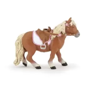 image of Horses and Ponies Shetland Pony with Saddle Toy Figure (51559)