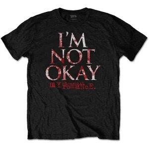 Image of My Chemical Romance - I'm Not Okay Unisex Large T-Shirt - Black
