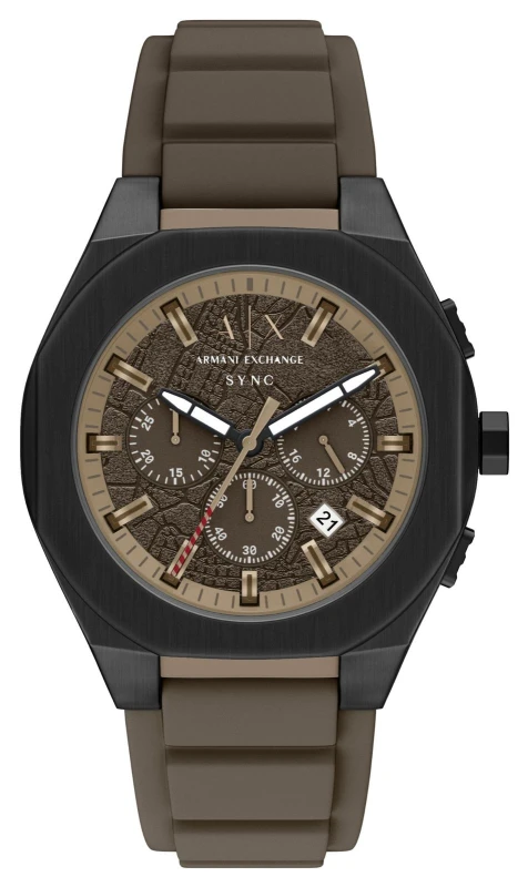 Image of Armani Exchange AX4293 Quartz Chronograph (44mm) Textured Watch