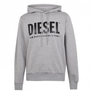 image of Diesel Text Logo OTH Hoodie - Grey 912