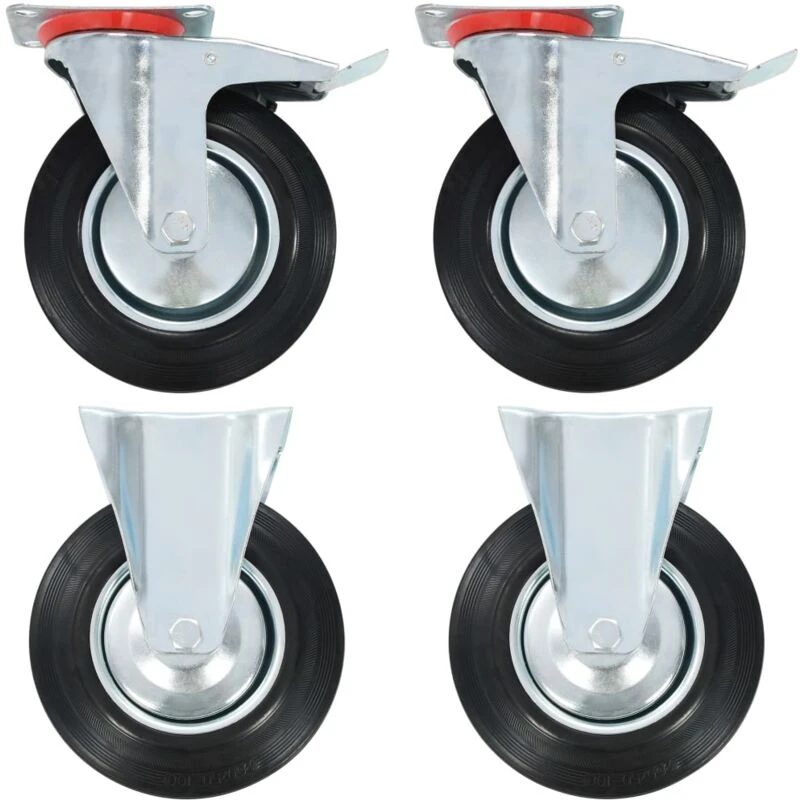 Image of VIDAXL Casters 4 pcs 200 mm Vidaxl 8718475720584