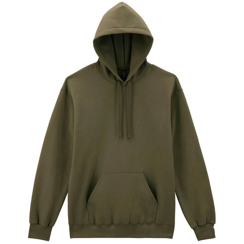 Image of Gildan Mens Hammer Maxweight Hoodie in Olive Size: Small Olive Male S