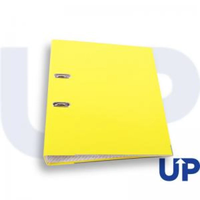 Image of UP A4 70mm Lever Arch File Yellow (10 Pack) UP0012