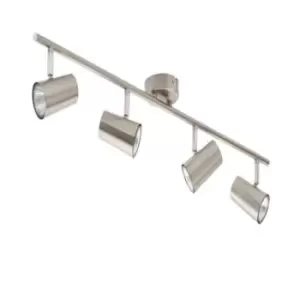 image of Forum Lighting 35W Inlight Harvey Spot 4 Light Bar Satin Nickel - INL-31723-SNIC