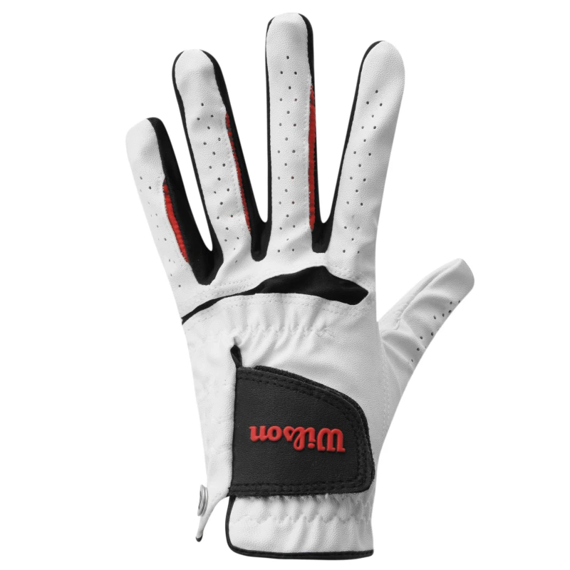 Image of Wilson Feel Plus Golf Glove White male Med/Lge