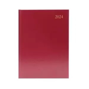 image of Desk Diary DPP A5 Burgundy 2024 KFA51BG24