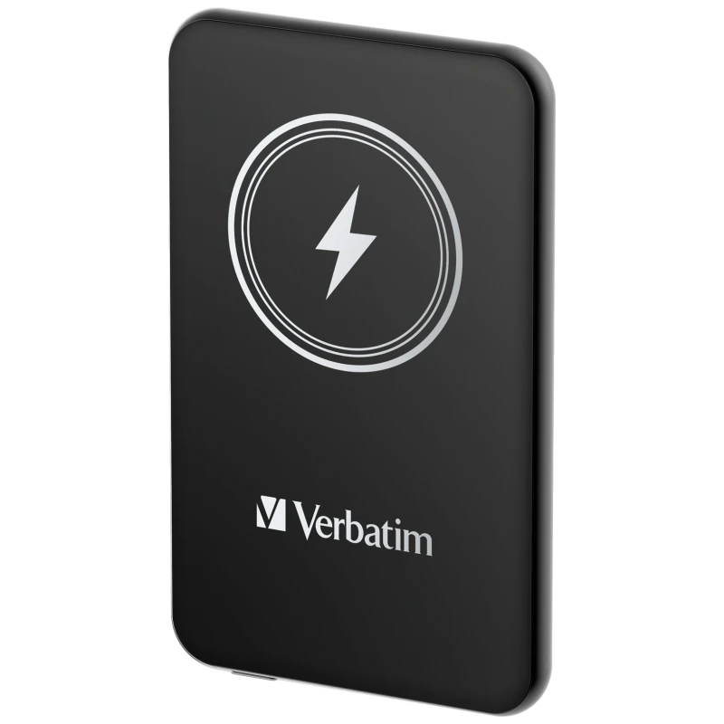 Image of Verbatim Verbatim Charge 'n' Go Magnetic Wireless Power Bank 5000mAh Black 32240