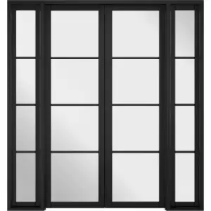 image of LPD (W) 75" Room Divider Black Soho W6 Internal Room Divider