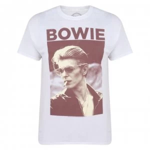 image of Official David Bowie T Shirt - Smoking