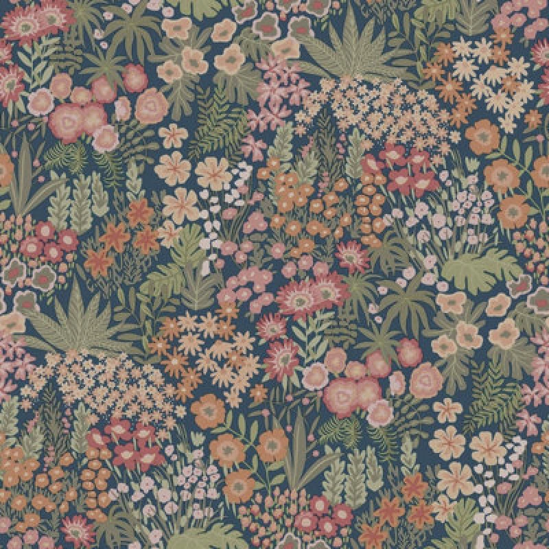 Image of Holden Decor Everbloom Wallpaper - Navy/Multi Navy/Multi WFVNL Unisex
