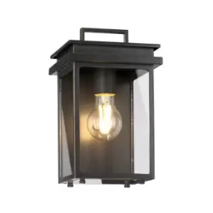 Image of Outdoor IP44 1 Bulb Wall Light Lantern Antique Bronze LED E27 60W d00746