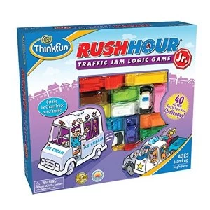 image of Thinkfun Rush Hour Junior Traffic Jam Logic Game 2nd Edition