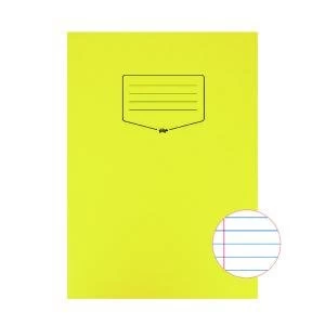 Image of Silvine Tough Shell Exercise Book Ruled A4 Yellow Pack of 25 EX141
