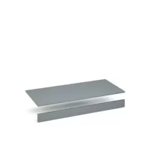 Image of Flux top and plinth finishing panels for triple locker units 1200mm wide - smoke blue