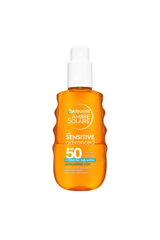 Image of Garnier Ambre Solaire Sensitive Advanced Sun Protection Water SPF50 150ml