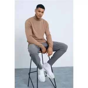 image of I Saw It First Beige Roll Neck Jumper - Beige