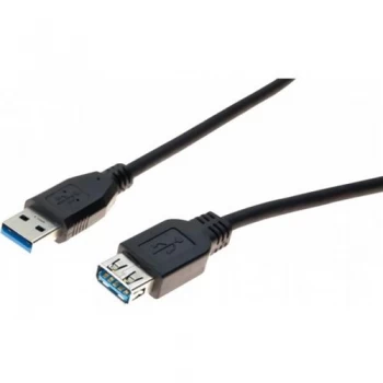 Image of 5m Black USB 3.0 A Extension Cable
