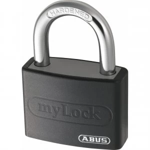 Image of Abus T65AL Series Aluminium Padlock Black Keyed Alike 40mm Standard 6402
