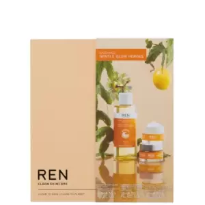 image of REN Clean Skincare Radiance Gentle Glow Heroes Set