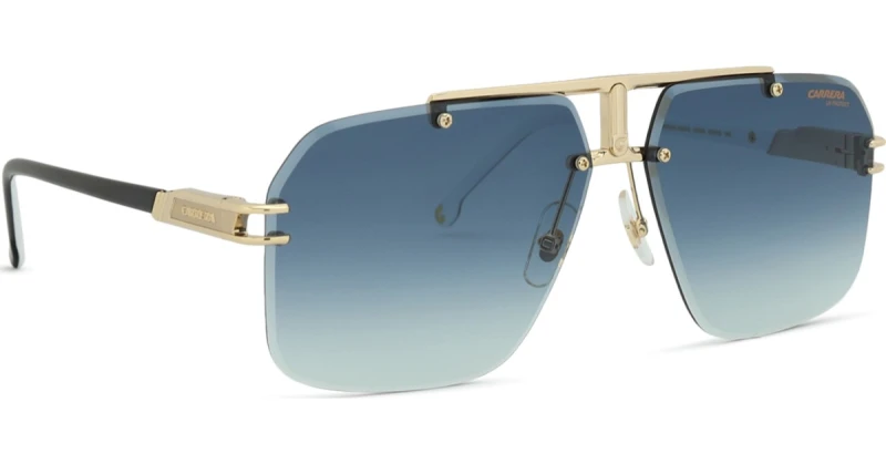 Image of Carrera Carrera Men Rimless Gold Blue Gradient 1054/S Gold One Size Male 716736771892