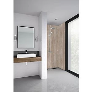 Mermaid Elite Sovana Tongue & Groove Single Shower Panel - 2420 x 1200mm