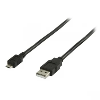 image of PRAKTICA USB Cable 2.0 A Male - USB Micro B Male Cable 0.50m for Z212 WB35