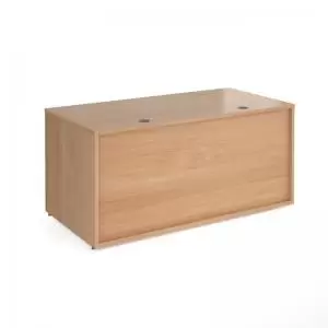 Denver reception straight base unit 1600mm - beech