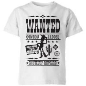 Image of Toy Story Wanted Poster Kids T-Shirt - White - 11-12 Years