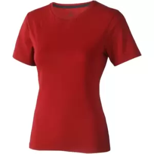 Image of Elevate Womens/Ladies Nanaimo Short Sleeve T-Shirt (L) (Red)