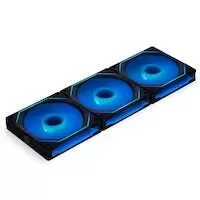 Image of Lian-Li UNI SL120 INF Addressable RGB Black 120mm Fan Triple Pack with Controller
