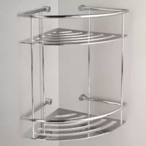 image of Miller Corner Shower Shelf Two Tier