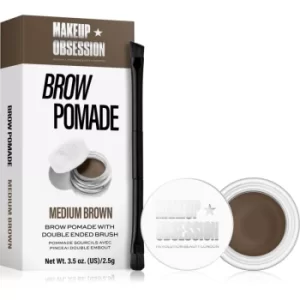 image of Makeup Obsession Brow Pomade Eyebrow Pomade Shade Medium Brown 2.5 g