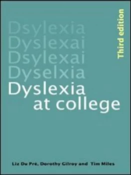 Image of Dyslexia at College by T. R. Miles Paperback