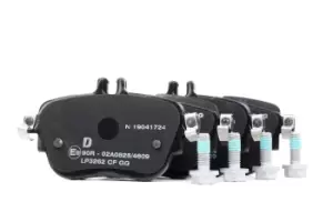 Image of DELPHI Brake pad set MERCEDES-BENZ LP3262 0004206000,0004209203,0004209700 A0004206000,A0004209700
